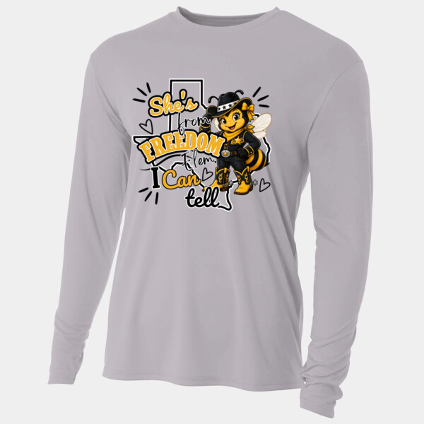 She's From Freedom 05A-605 - Adult Cooling Performance Long Sleeve Tee Thumbnail