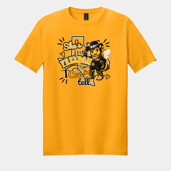 She's From Freedom 05A-605 - Adult Softstyle ® T Shirt Thumbnail