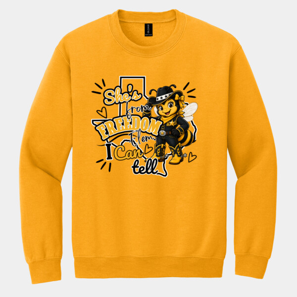 She's From Freedom 05A-605 - Heavy Blend Crewneck Sweatshirt Thumbnail