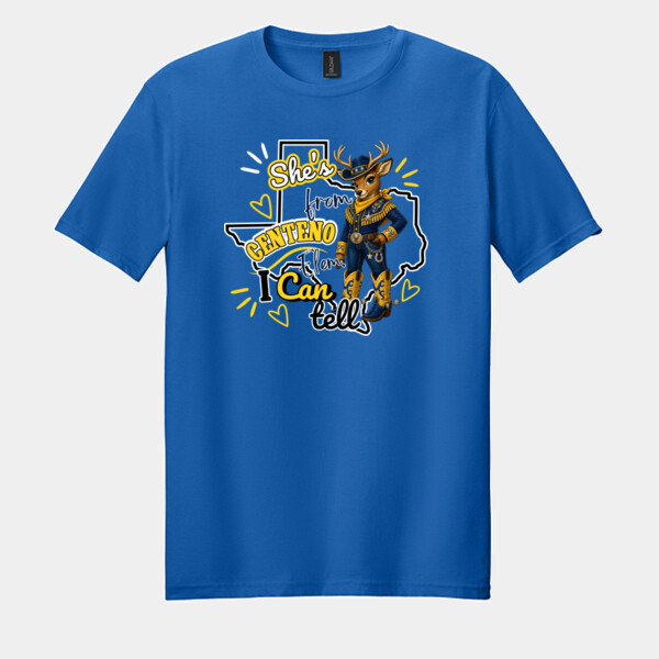 She's From Centeno I Can Tell 05A-506 - Adult Softstyle ® T Shirt Thumbnail