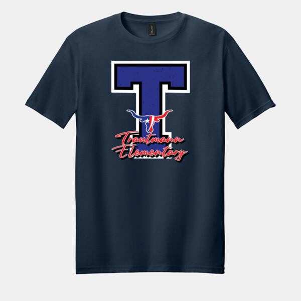 Trautmann Elementary Red 05A-901 - Adult Softstyle ® T Shirt Thumbnail