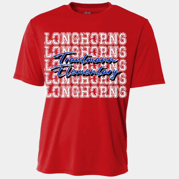 LONGHORNS Blue 05A-903 - Youth Cooling Performance Short Sleeve Tee Thumbnail