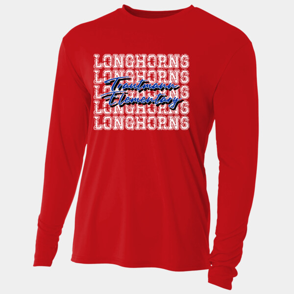 LONGHORNS Blue 05A-903 - Adult Cooling Performance Long Sleeve Tee Thumbnail