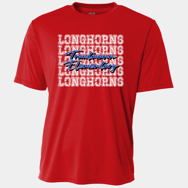 LONGHORNS Blue 05A-903 - Adult Cooling Performance Short Sleeve Tee Thumbnail