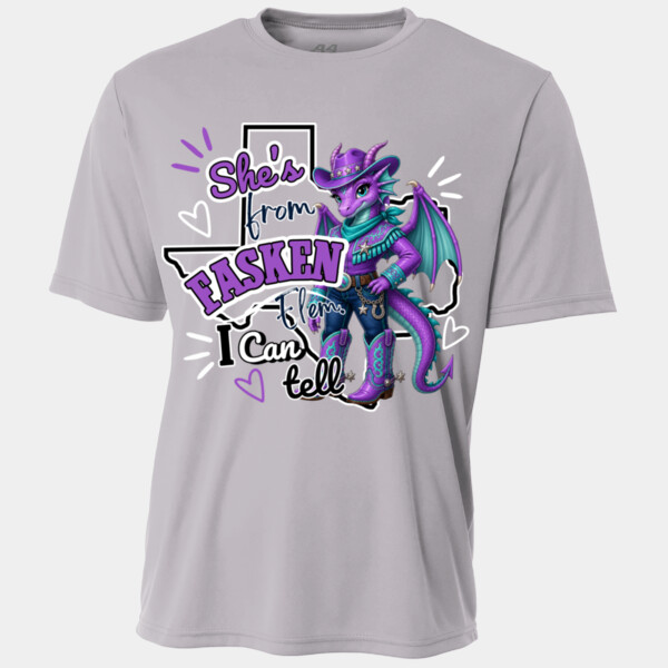She's From Fasken Elem. I Can Tell 05B-300 - Youth Cooling Performance Short Sleeve Tee Thumbnail