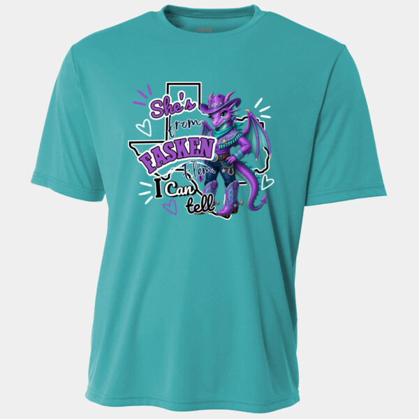 She's From Fasken Elem. I Can Tell 05B-300 - Adult Cooling Performance Short Sleeve Tee Thumbnail
