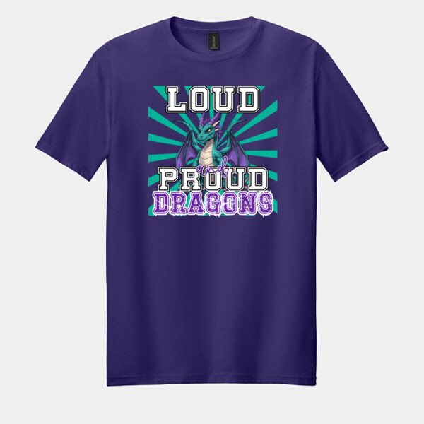 Loud and Proud Dragons 05B-306 - Adult Softstyle ® T Shirt Thumbnail