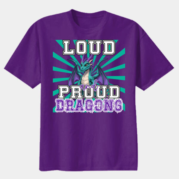Loud and Proud Dragons 05B-306 - Youth Heavy Cotton 100% Cotton T Shirt Thumbnail