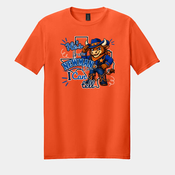 He's From Newman, I Can Tell 05A-004 - Adult Softstyle ® T Shirt Thumbnail