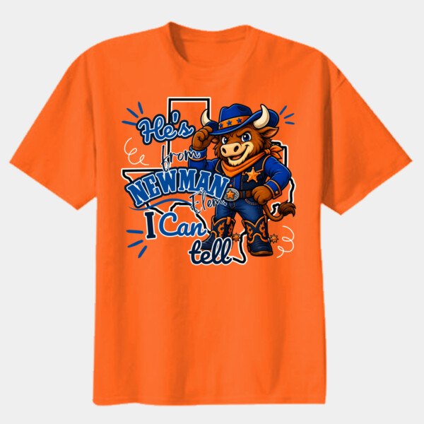 He's From Newman, I Can Tell 05A-004 - Youth Heavy Cotton 100% Cotton T Shirt Thumbnail