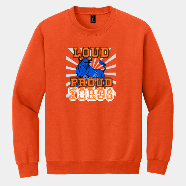 Loud and Proud Toros 05A-010 - Heavy Blend Crewneck Sweatshirt Thumbnail