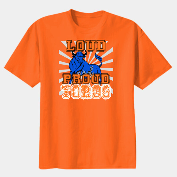 Loud and Proud Toros 05A-010 - Youth Heavy Cotton 100% Cotton T Shirt Thumbnail
