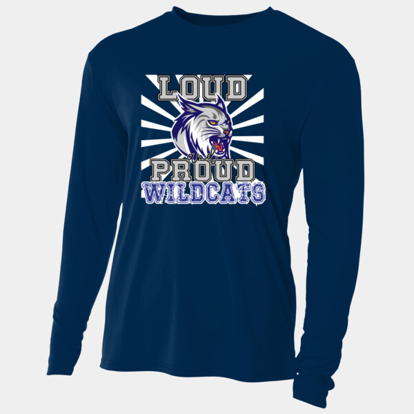 Loud & Proud Wildcats 06A-902 - Adult Cooling Performance Long Sleeve Tee Thumbnail