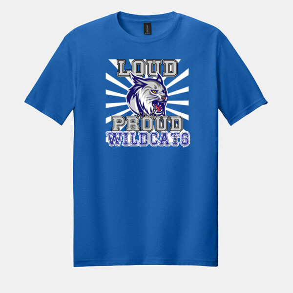 Loud & Proud Wildcats 06A-902 - Adult Softstyle ® T Shirt Thumbnail