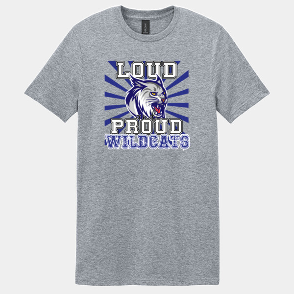 Loud & Proud Wildcats 06A-903 - Adult Softstyle ® T Shirt Thumbnail