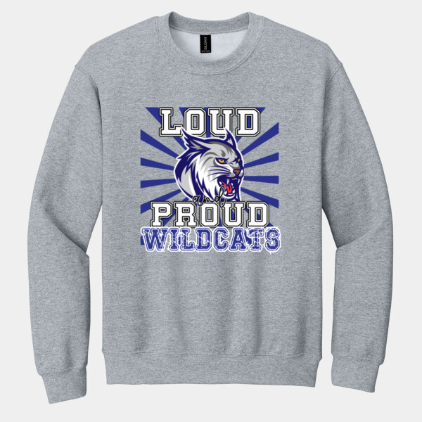 Loud & Proud Wildcats 06A-903 - Heavy Blend Crewneck Sweatshirt Thumbnail