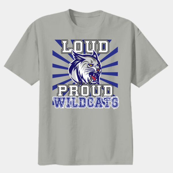 Loud & Proud Wildcats 06A-903 - Youth Heavy Cotton 100% Cotton T Shirt Thumbnail