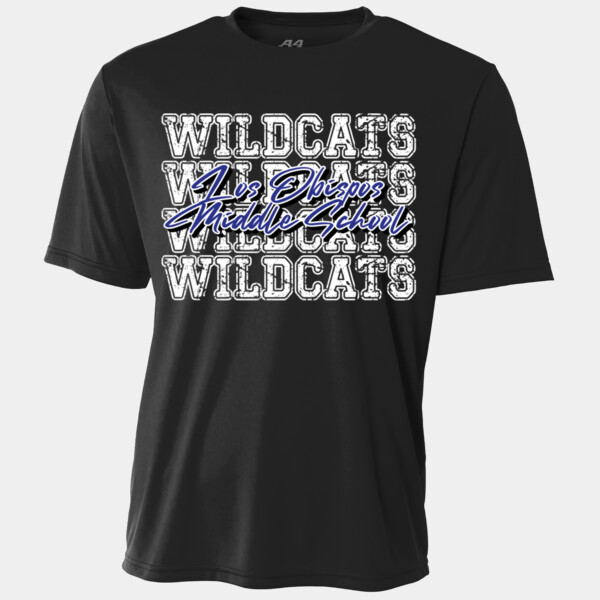 Wildcats 4X White 06A-904 - Youth Cooling Performance Short Sleeve Tee Thumbnail