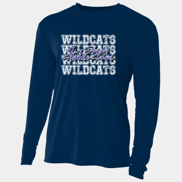 Wildcats 4X White 06A-904 - Adult Cooling Performance Long Sleeve Tee Thumbnail