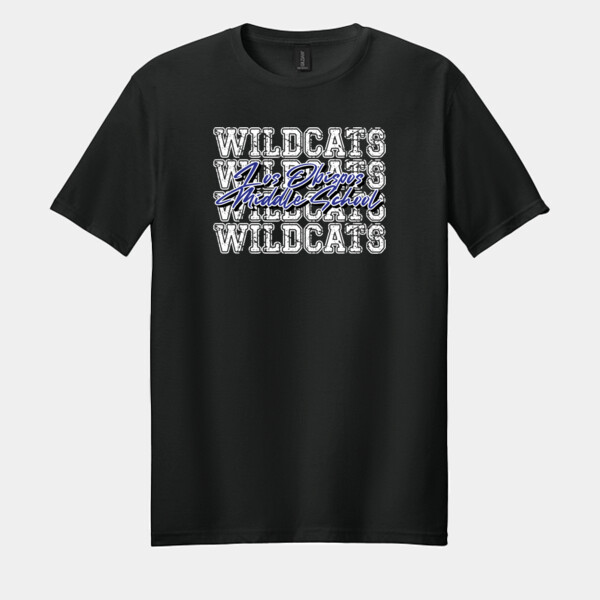Wildcats 4X White 06A-904 - Adult Softstyle ® T Shirt Thumbnail