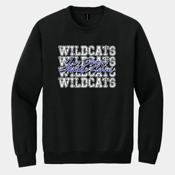 Wildcats 4X White 06A-904 - Heavy Blend Crewneck Sweatshirt Thumbnail