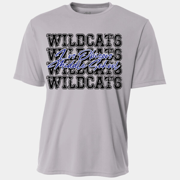 Los Obispos Middle School Wildcats 4X Black 06A-905 - Youth Cooling Performance Short Sleeve Tee Thumbnail