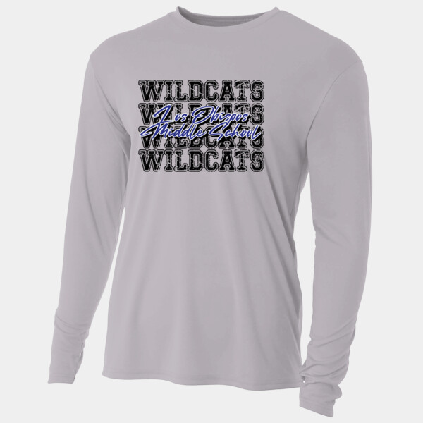Los Obispos Middle School Wildcats 4X Black 06A-905 - Adult Cooling Performance Long Sleeve Tee Thumbnail