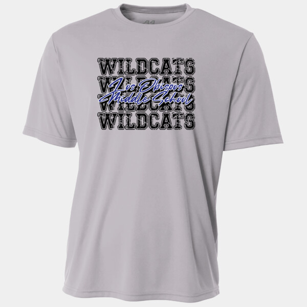 Los Obispos Middle School Wildcats 4X Black 06A-905 - Adult Cooling Performance Short Sleeve Tee Thumbnail