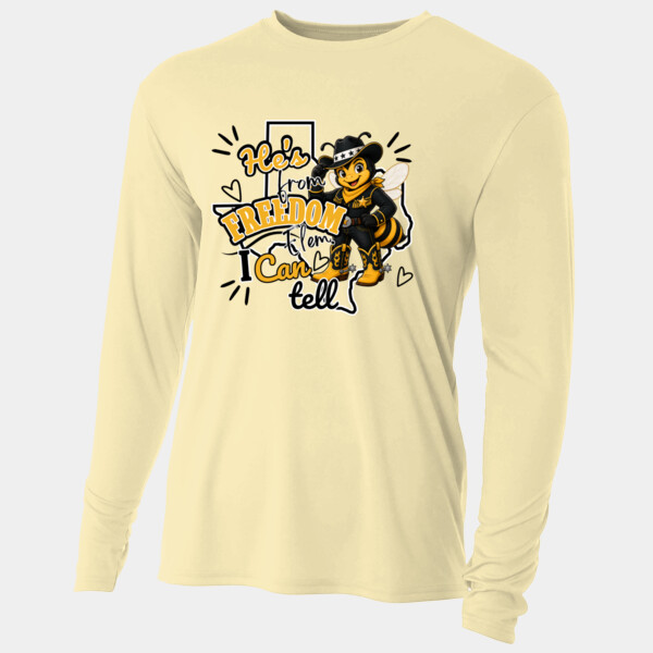 He's from Freedom, I Can Tell 06A-607 - Adult Cooling Performance Long Sleeve Tee Thumbnail