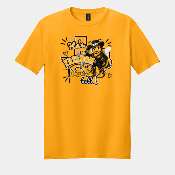 He's from Freedom, I Can Tell 06A-607 - Adult Softstyle ® T Shirt Thumbnail