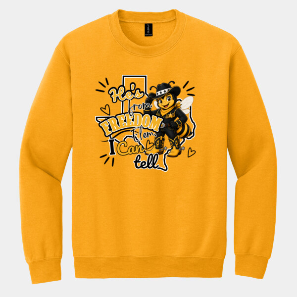 He's from Freedom, I Can Tell 06A-607 - Heavy Blend Crewneck Sweatshirt Thumbnail