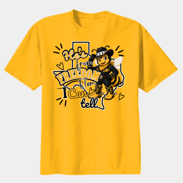 He's from Freedom, I Can Tell 06A-607 - Youth Heavy Cotton 100% Cotton T Shirt Thumbnail