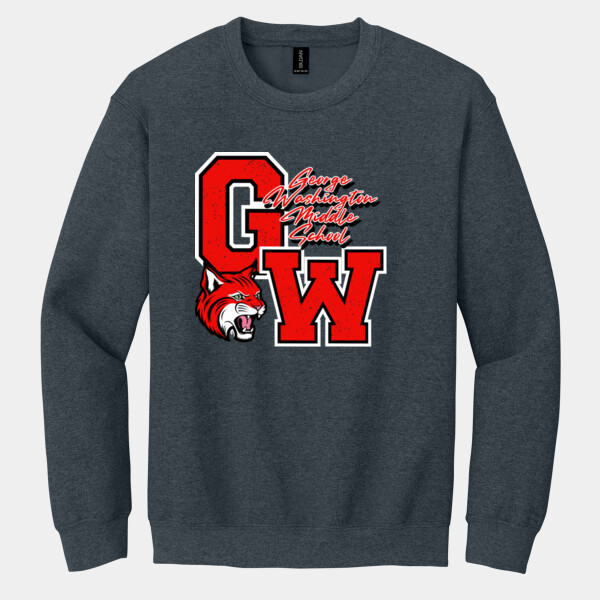 George Washington Middle School 07A-100 - Heavy Blend Crewneck Sweatshirt Thumbnail