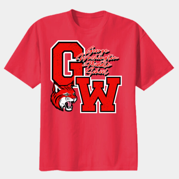 George Washington Middle School 07A-100 - Youth Heavy Cotton 100% Cotton T Shirt Thumbnail