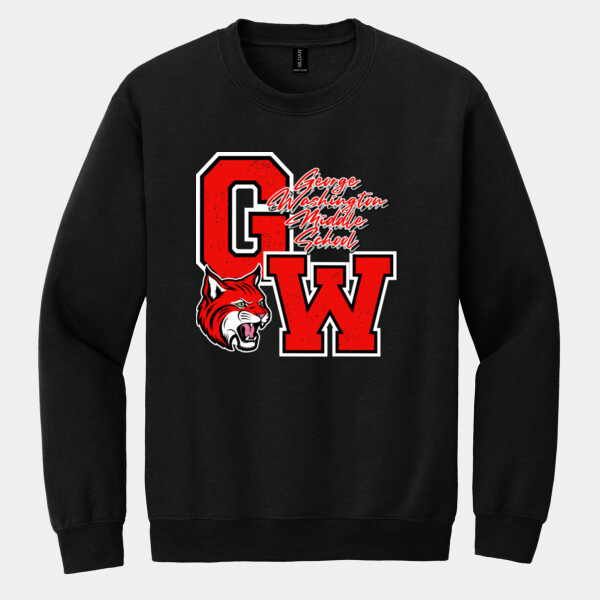 George Washington Middle School 07A-101 - Heavy Blend Crewneck Sweatshirt Thumbnail