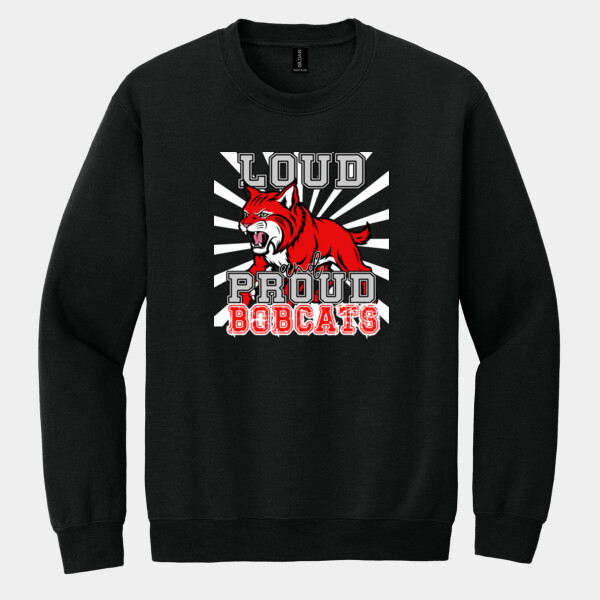 Loud and Proud Bobcats 07A-102 - Heavy Blend Crewneck Sweatshirt Thumbnail