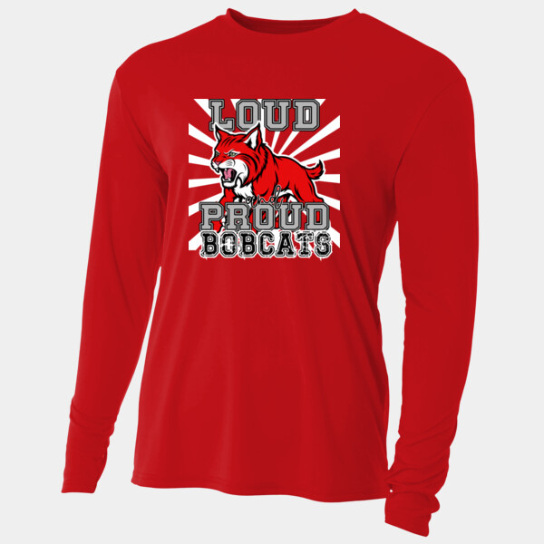 Loud and Proud Bobcats 07A-103 - Adult Cooling Performance Long Sleeve Tee Thumbnail