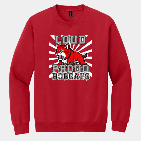 Loud and Proud Bobcats 07A-103 - Heavy Blend Crewneck Sweatshirt Thumbnail