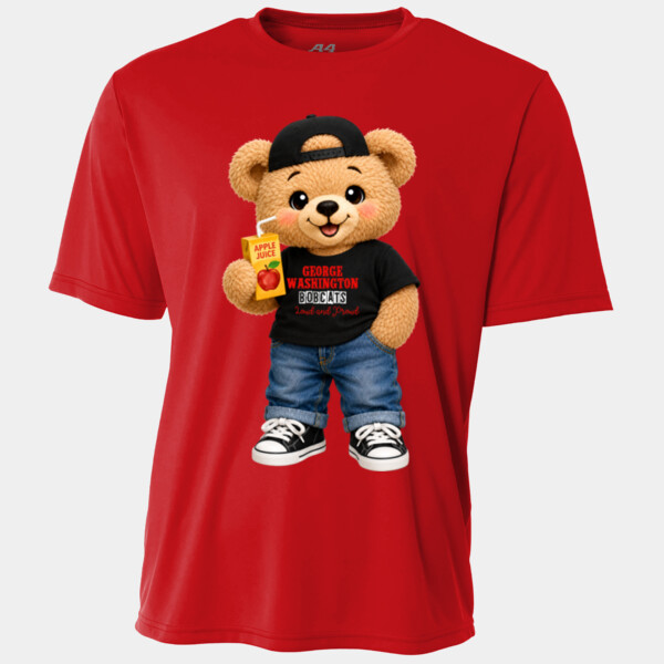 George Washington Bobcats – Loud and Proud Bear 07A-107 - Youth Cooling Performance Short Sleeve Tee Thumbnail