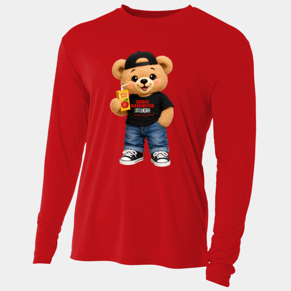 George Washington Bobcats – Loud and Proud Bear 07A-107 - Adult Cooling Performance Long Sleeve Tee Thumbnail