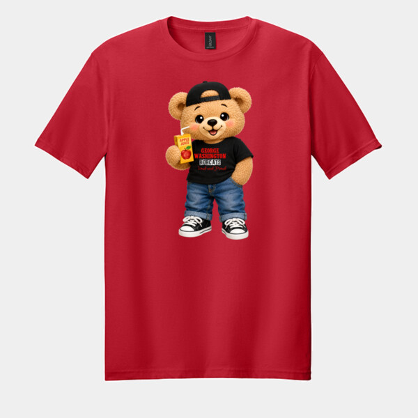 George Washington Bobcats – Loud and Proud Bear 07A-107 - Adult Softstyle ® T Shirt Thumbnail