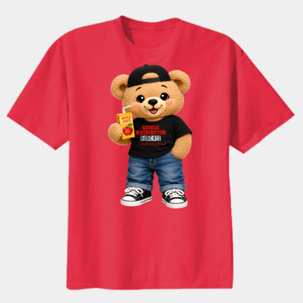 George Washington Bobcats – Loud and Proud Bear 07A-107 - Youth Heavy Cotton 100% Cotton T Shirt Thumbnail