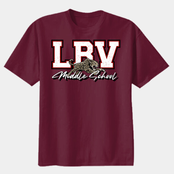 LBV Middle School 06A-300 - Youth Heavy Cotton 100% Cotton T Shirt Thumbnail