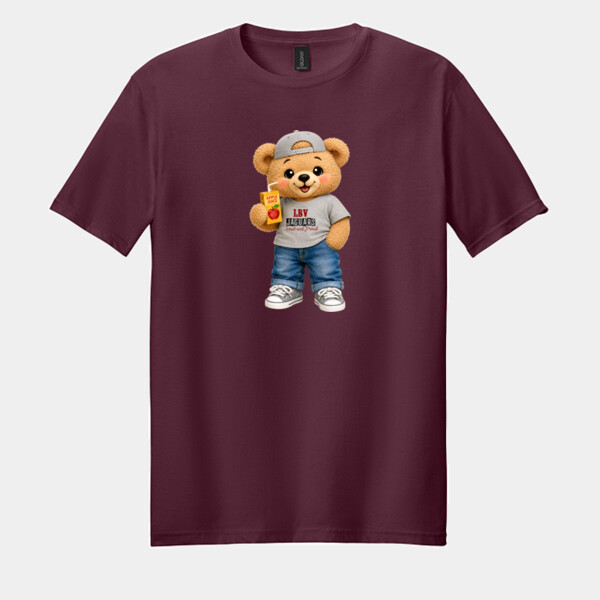 LBV Jaguars – Loud and Proud Bear 06A-305 - Adult Softstyle ® T Shirt Thumbnail