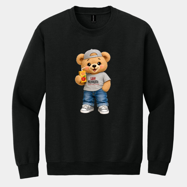LBV Jaguars – Loud and Proud Bear 06A-305 - Heavy Blend Crewneck Sweatshirt Thumbnail