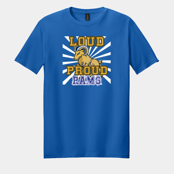 Loud and Proud Rams 07A-202 - Adult Softstyle ® T Shirt Thumbnail