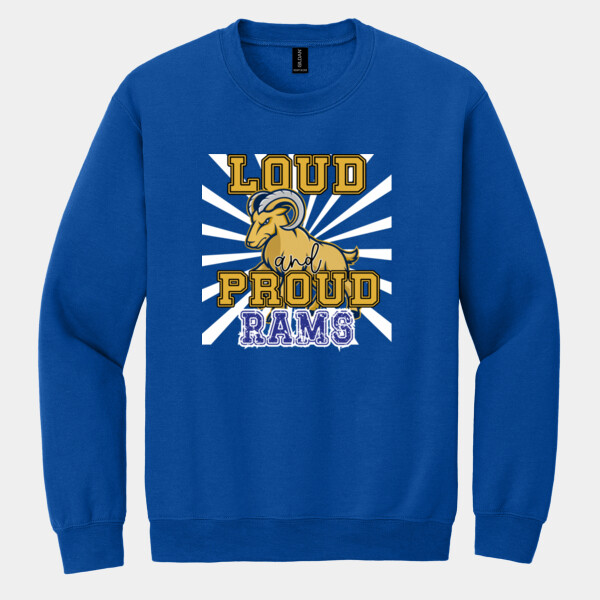 Loud and Proud Rams 07A-202 - Heavy Blend Crewneck Sweatshirt Thumbnail
