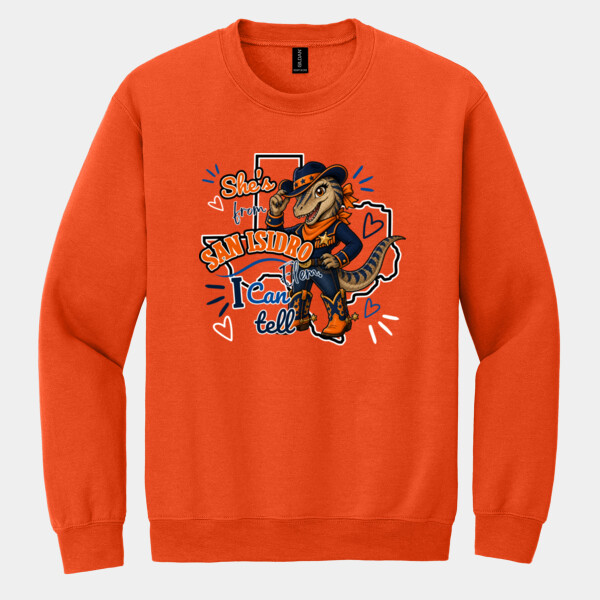 She's from San Isidro, I Can Tell 05D-000 - Heavy Blend Crewneck Sweatshirt Thumbnail