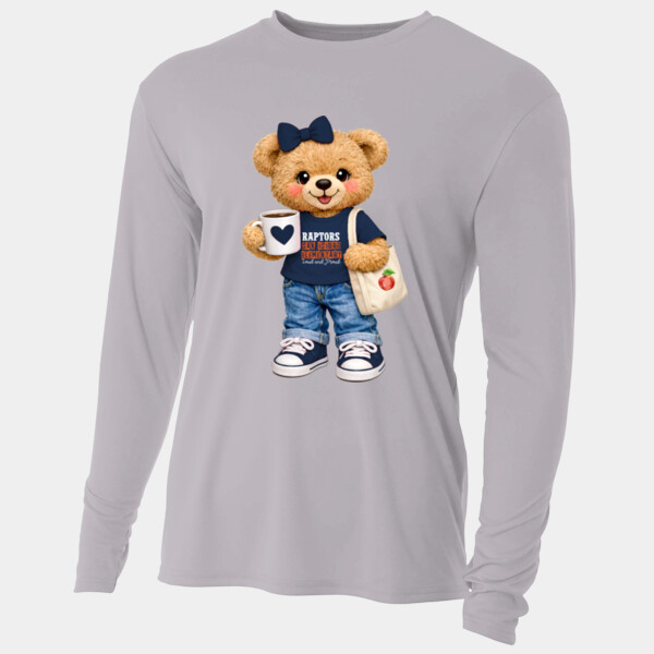 Raptors San Isidro Elementary – Loud and Proud Bear 05D-001 - Adult Cooling Performance Long Sleeve Tee Thumbnail