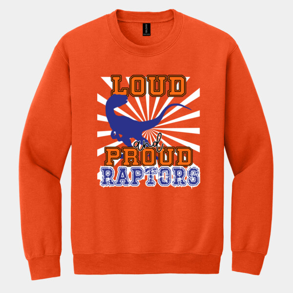 Loud and Proud Raptors 05D-005 - Heavy Blend Crewneck Sweatshirt Thumbnail